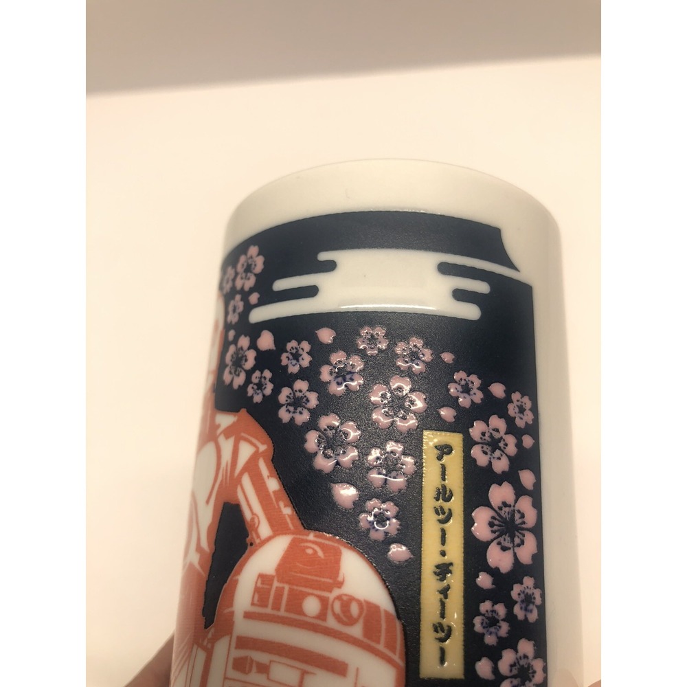 Star Wars C-3PO R2-D2 Japanese Yunomi Chawan Tea Cup 6.5×9.8cm - Picture 4 of 10